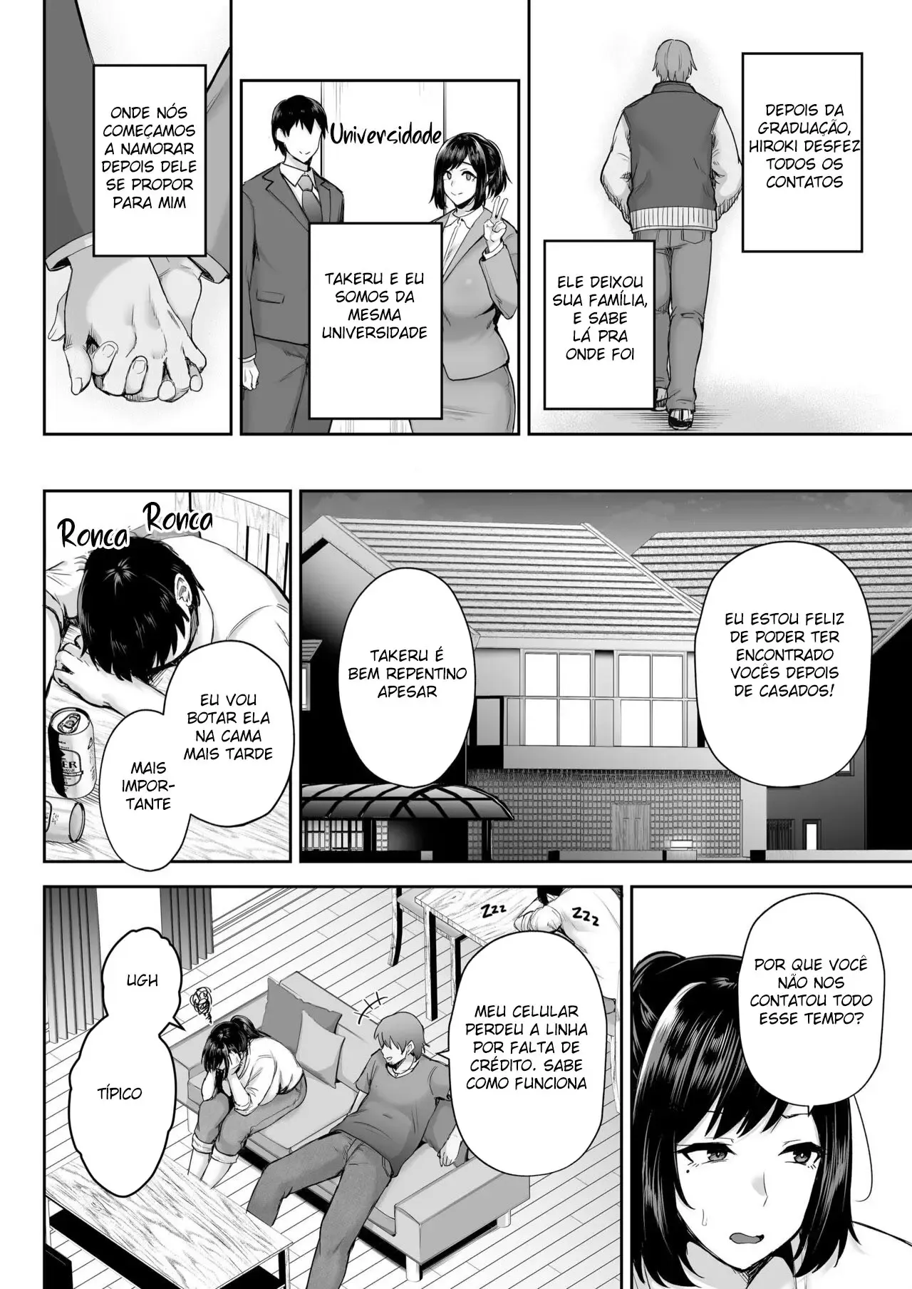 Mamadas Explícitas da Esposa Peituda em HQ Erótica