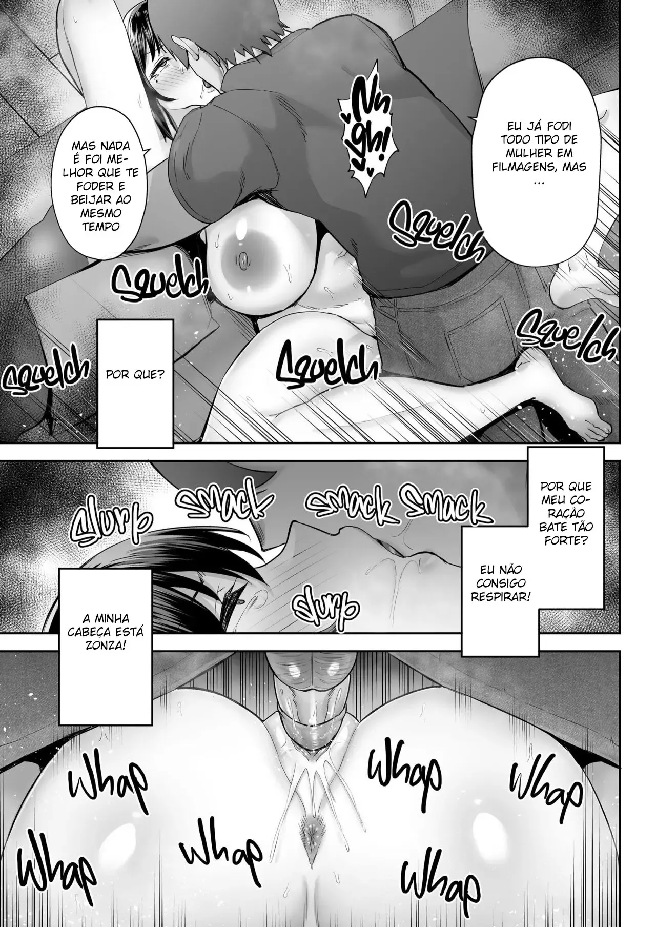 Mamadas Explícitas da Esposa Peituda em HQ Erótica