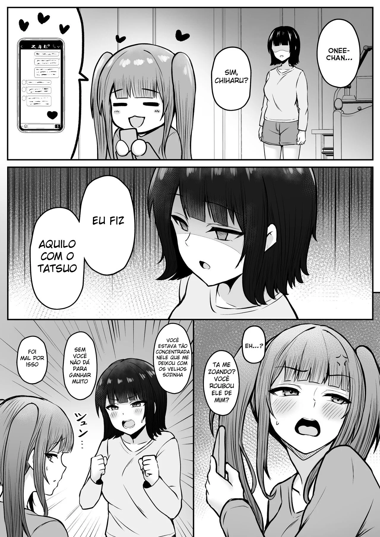 Minha Irmãzinha Sedutora Dominou Meu Namorado na Cama - HQ Erótica Explícita