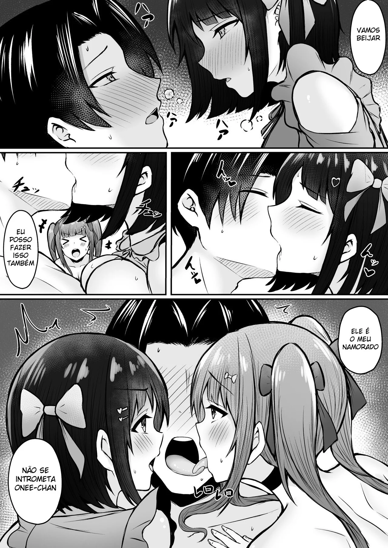 Minha Irmãzinha Sedutora Dominou Meu Namorado na Cama - HQ Erótica Explícita