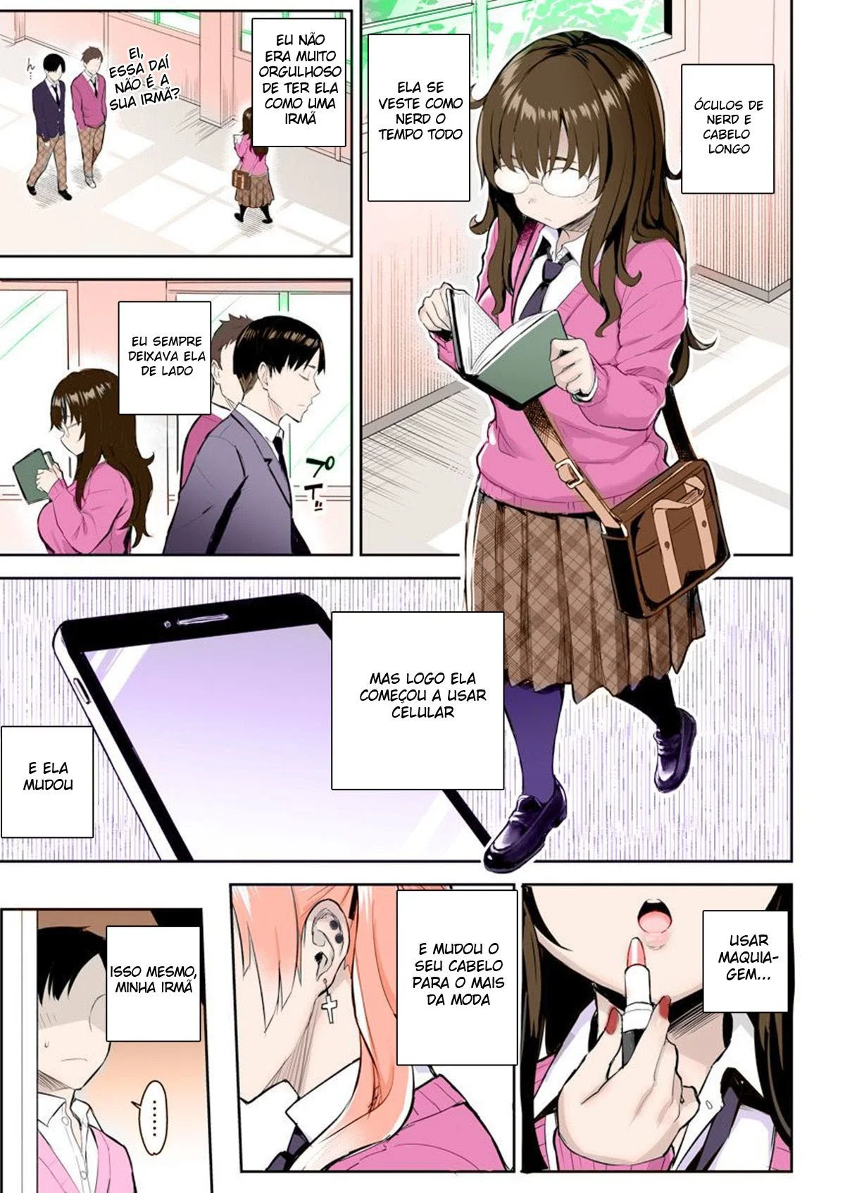 Sedução Explícita: Irmãzinha virou vadia na minha cama - HQ picante