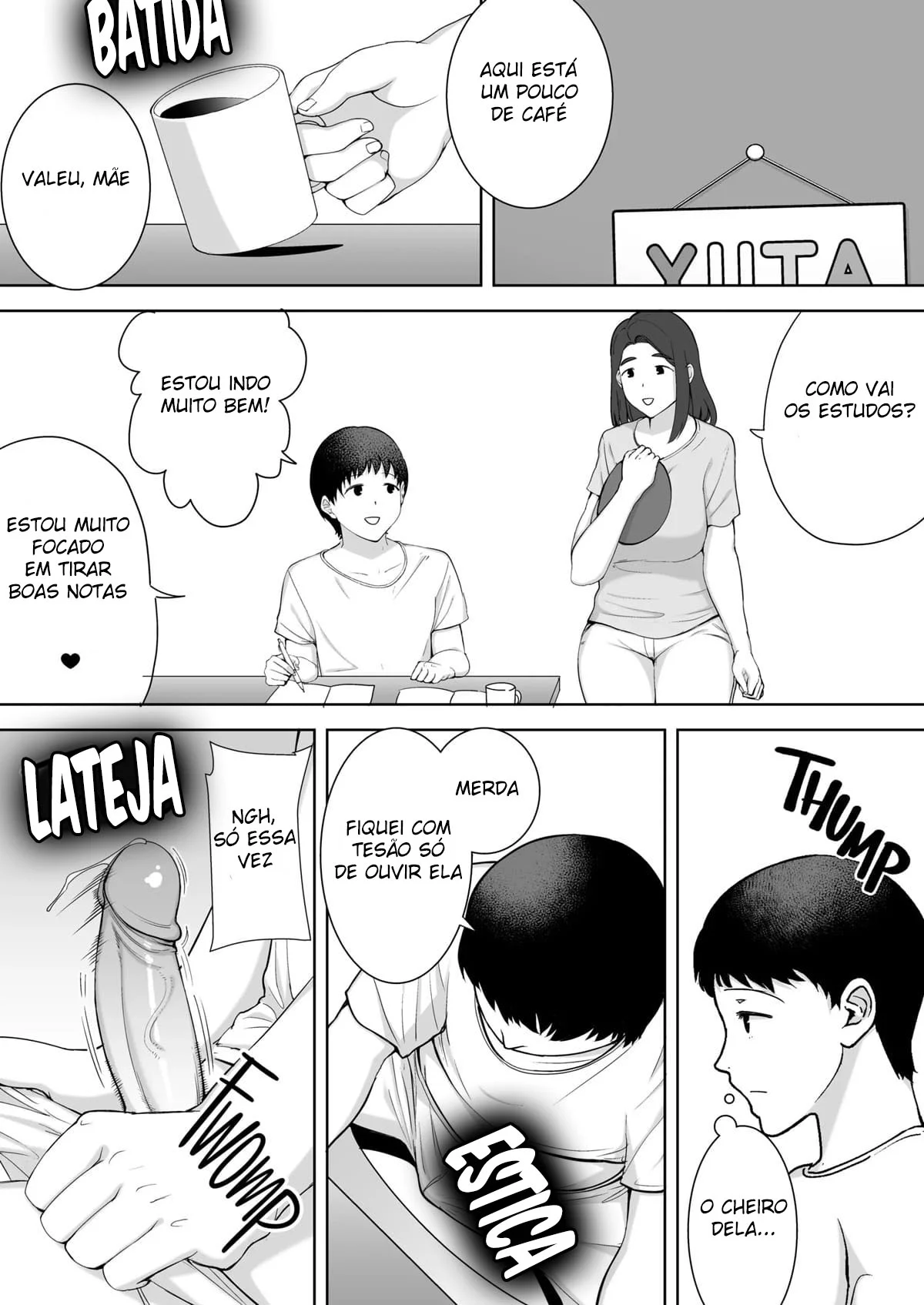 Minha Mãe Me Domina na Cama - Sexo Explícito em HQ