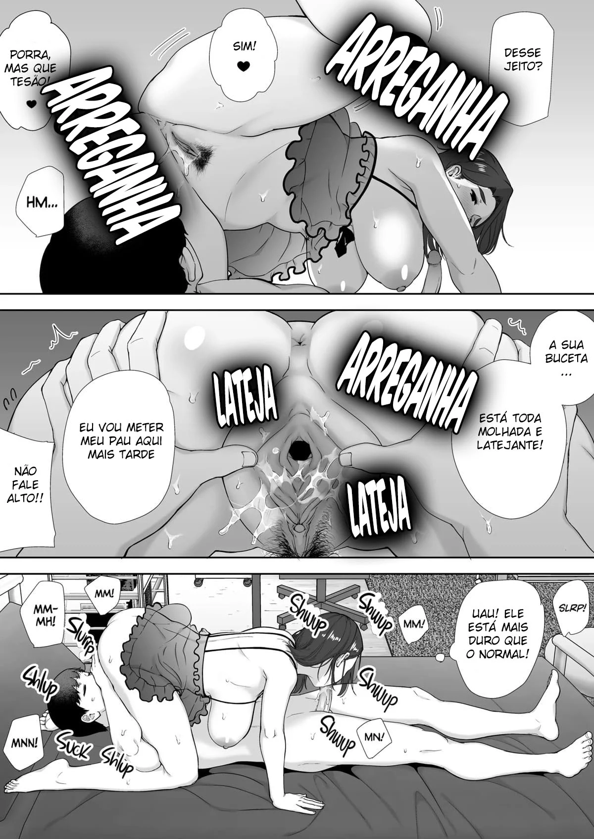 Minha Mãe Me Domina na Cama - Sexo Explícito em HQ