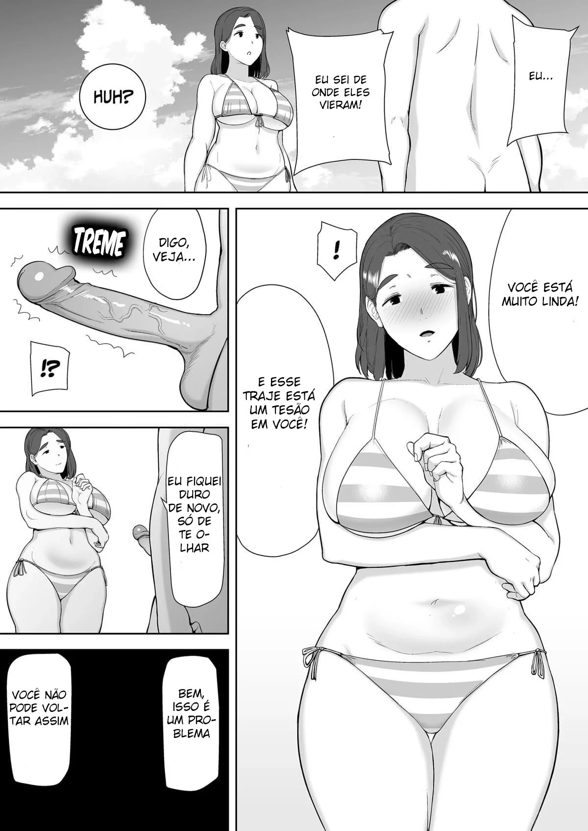 Mamãe Safada Me Ensina a Gozar - Hentai Explícito em HQ