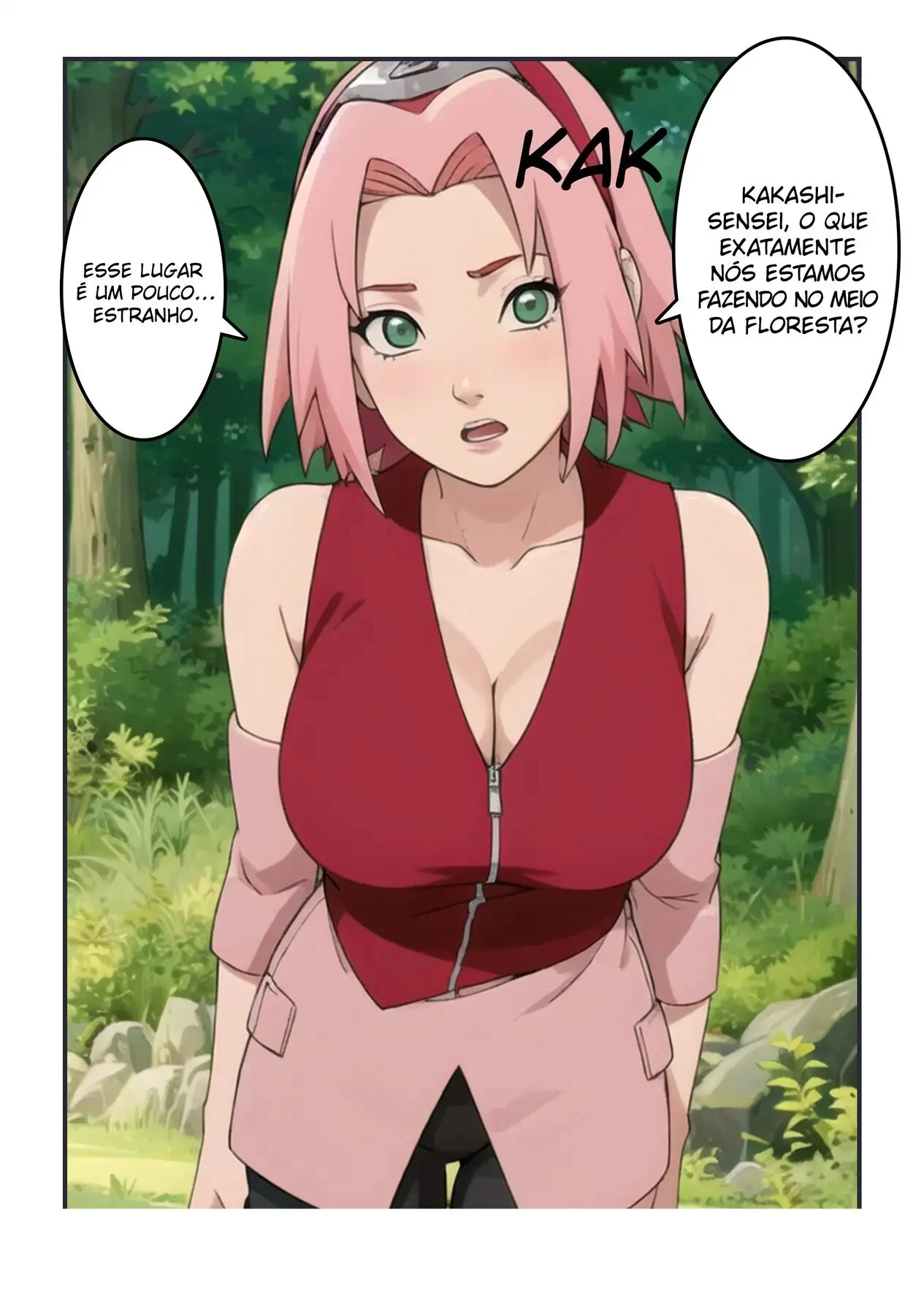 Kakashi Dominando Sakura - Sexo Explícito nos Quadrinhos de Naruto