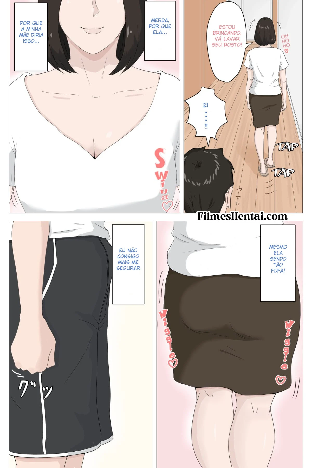 Minha Mãe Me Provoca com Sexo Explícito em HQ Picante