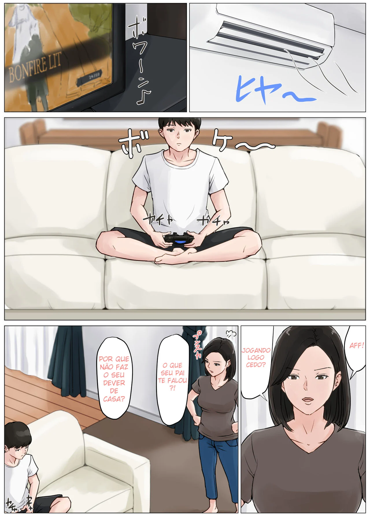 Livro Proibido: Gemendo no Quarto com Minha Mãe - Capítulo Explícito