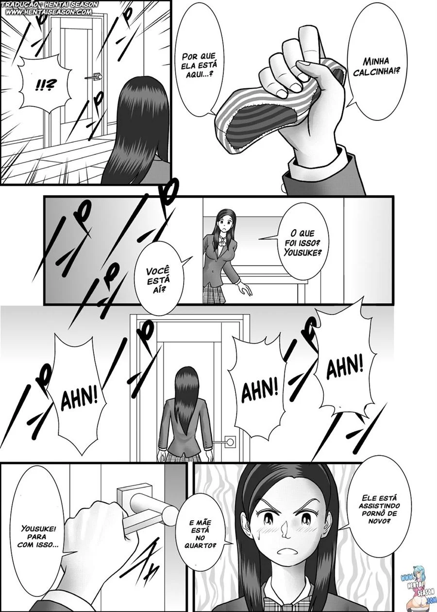 Puta Mãe Me Ensina a Foder - Quadrinhos Eróticos com Incesto Explícito