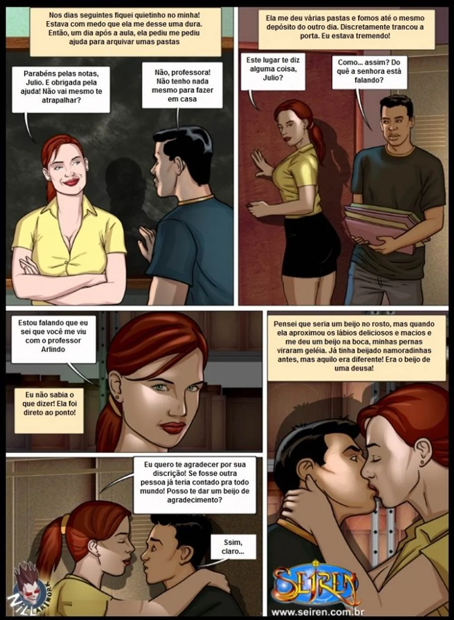 Minha Professora Puta: Quadrinhos Eróticos Explícitos de Sexo Hardcore