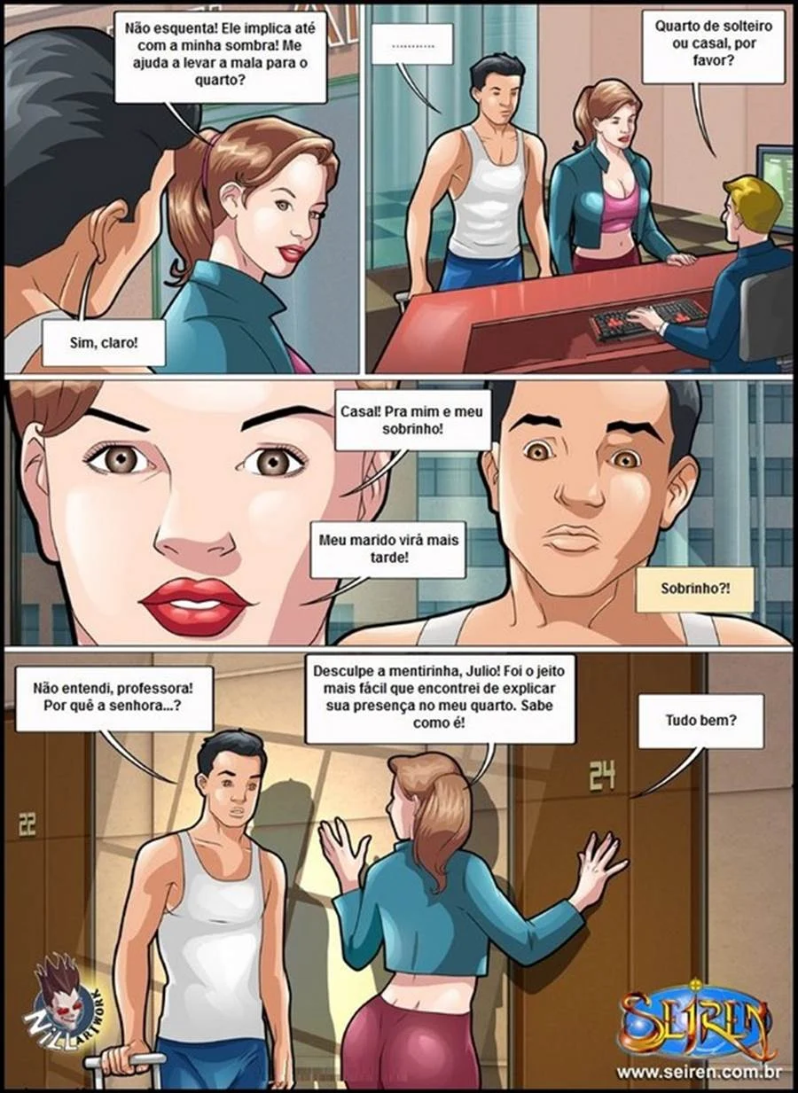 Professora Dominante Arromba o Aluno no Primeiro Dia de Aula