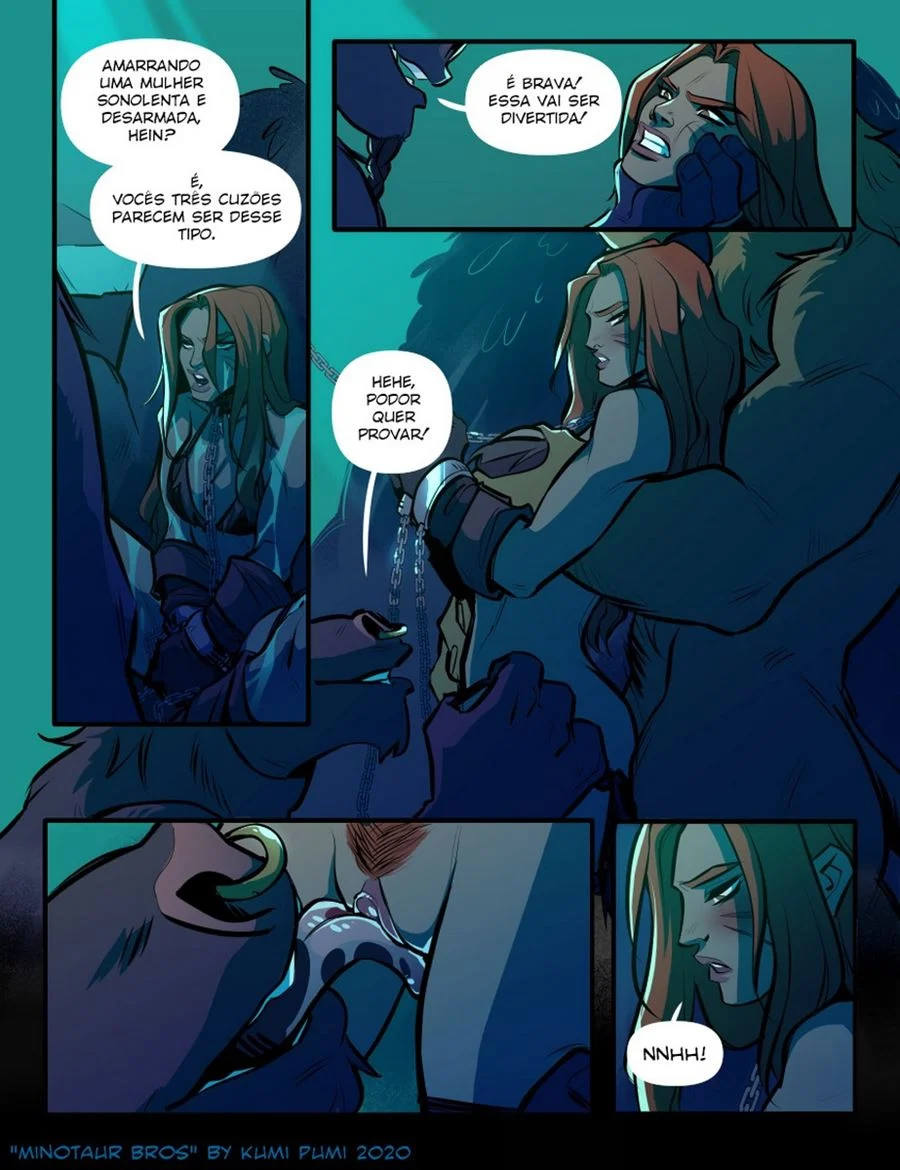 Irmãos Minotauro: Quadrinhos Eróticos com Cenas Explícitas e Fetish Animal