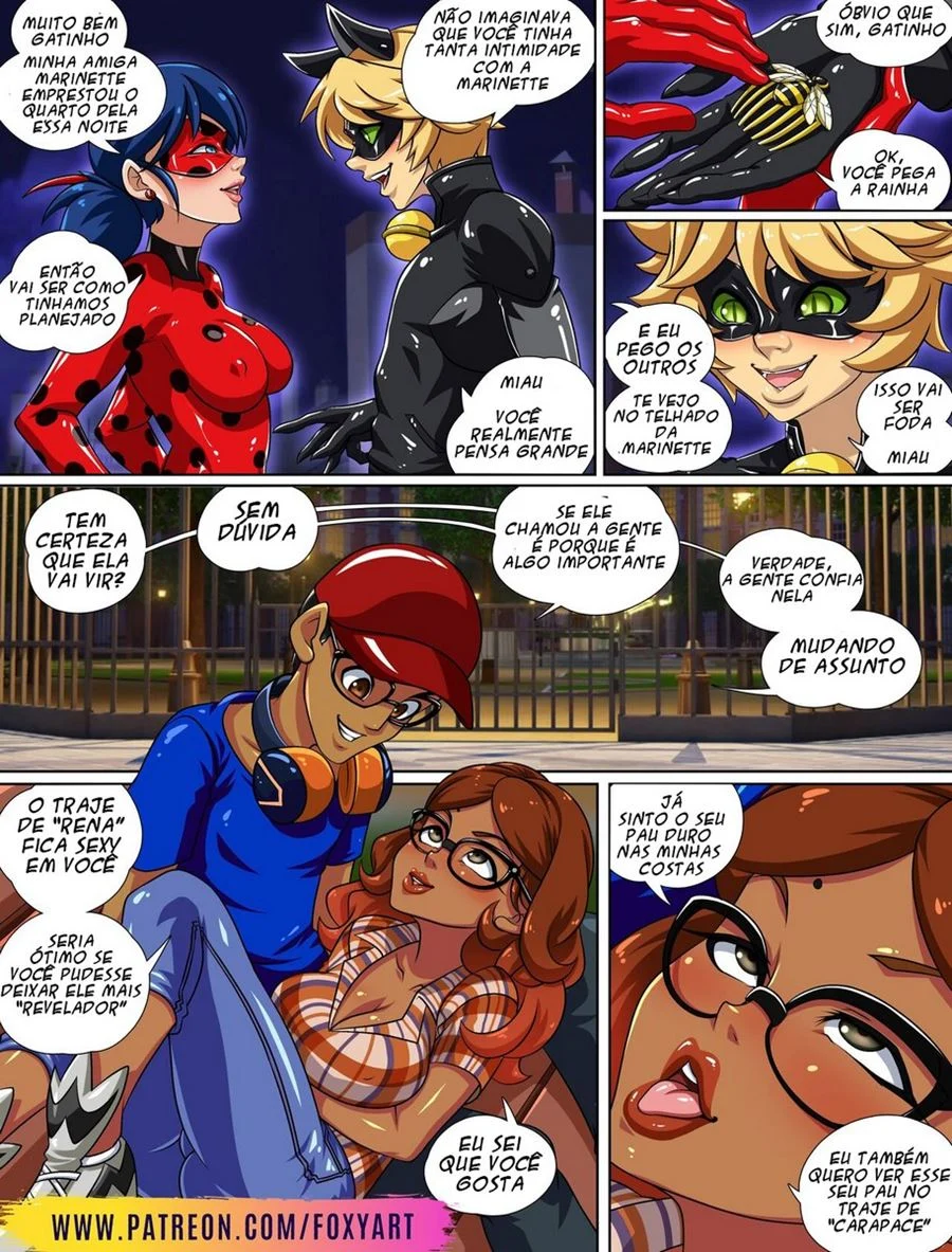 Maiores Transas de Miraculous Ladybug - Quadrinhos Eróticos Explícitos