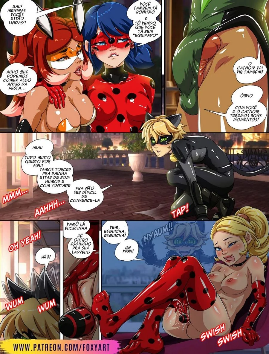 Maiores Transas de Miraculous Ladybug - Quadrinhos Eróticos Explícitos