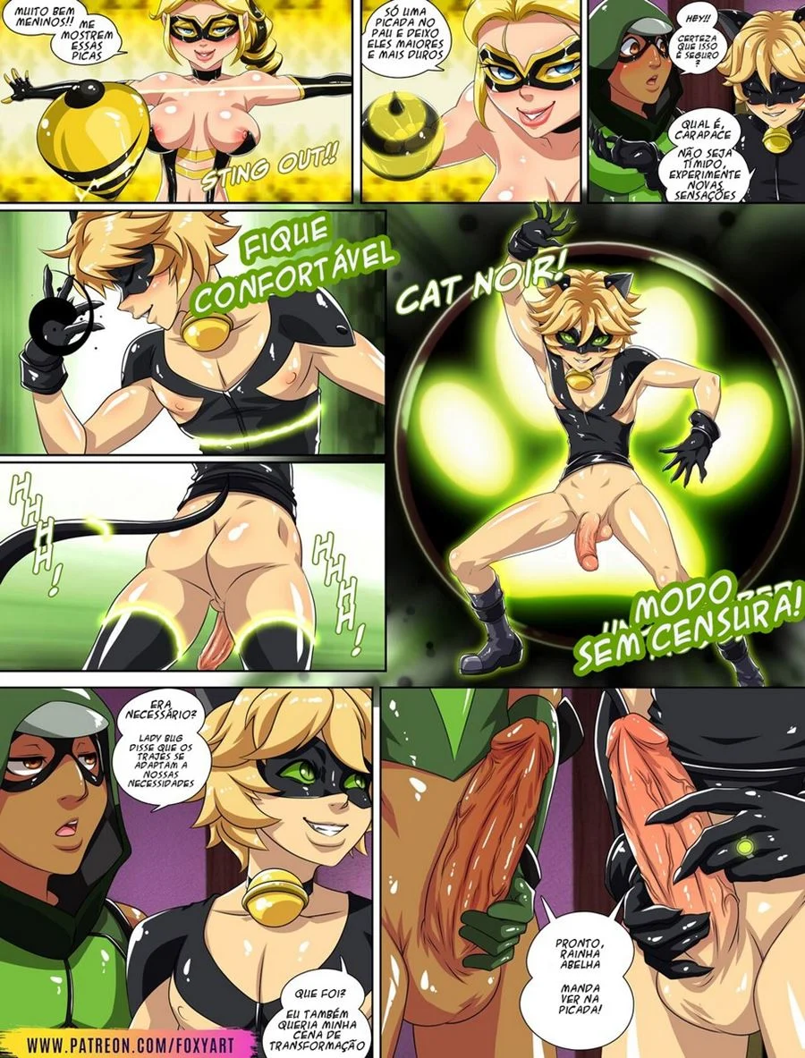Maiores Transas de Miraculous Ladybug - Quadrinhos Eróticos Explícitos