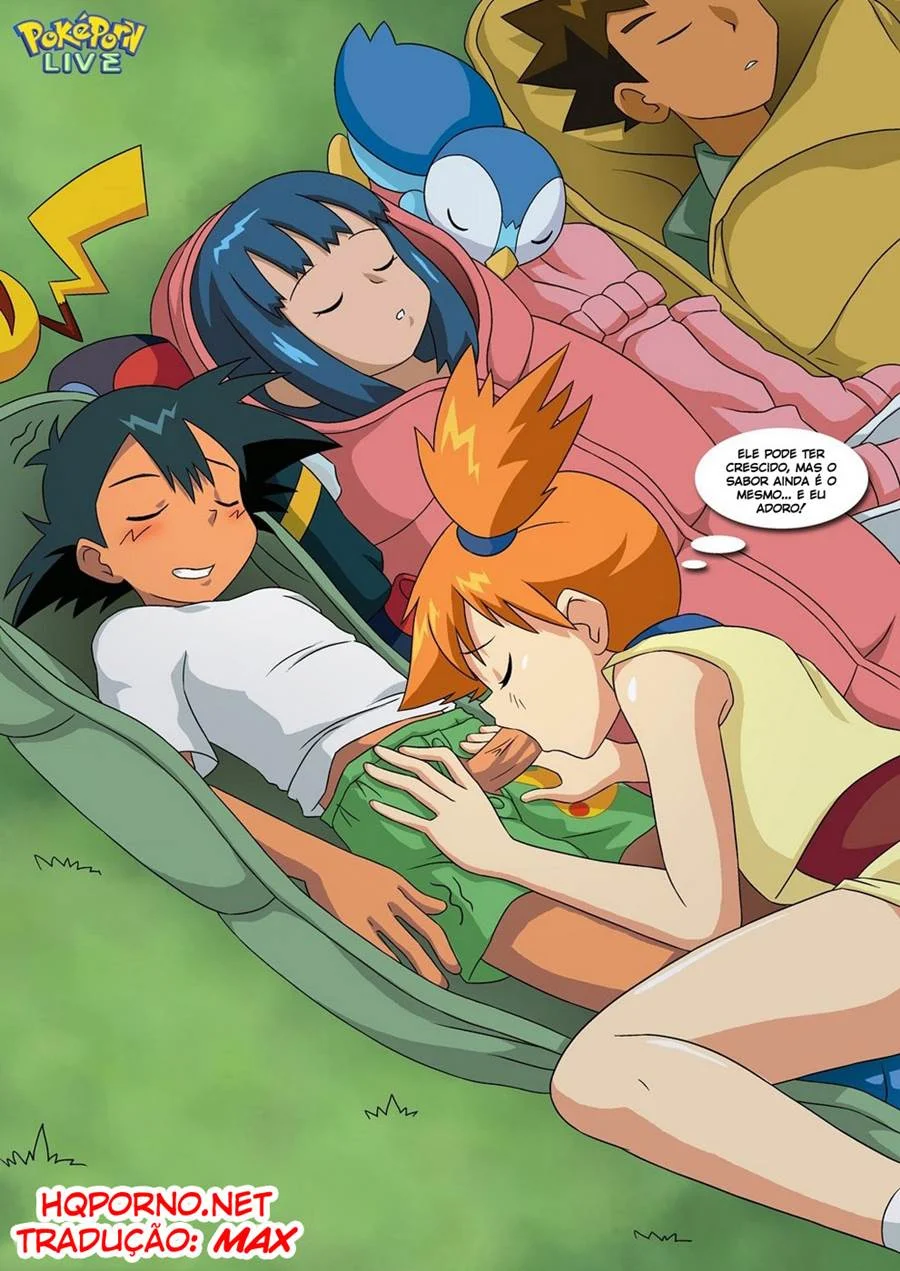 Misty Senta Gostoso no Ash Enquanto Ele Dorme - Hentai Pokémon Explícito