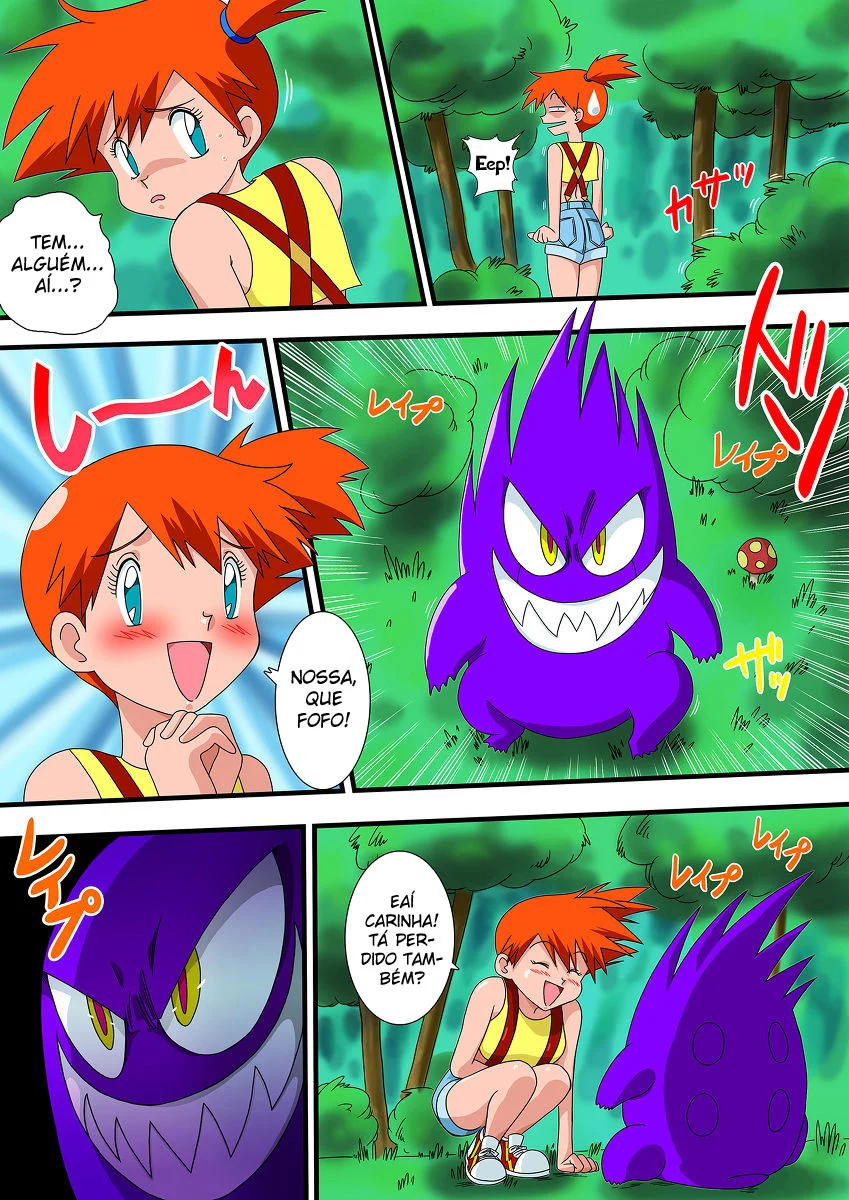 Pokémon proibido: Misty dando de quatro e sendo arregaçada com tesão