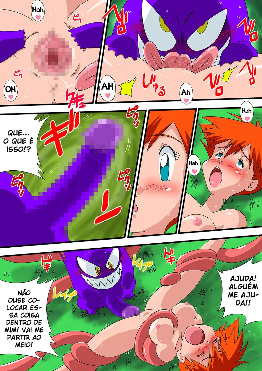 Pokémon proibido: Misty dando de quatro e sendo arregaçada com tesão