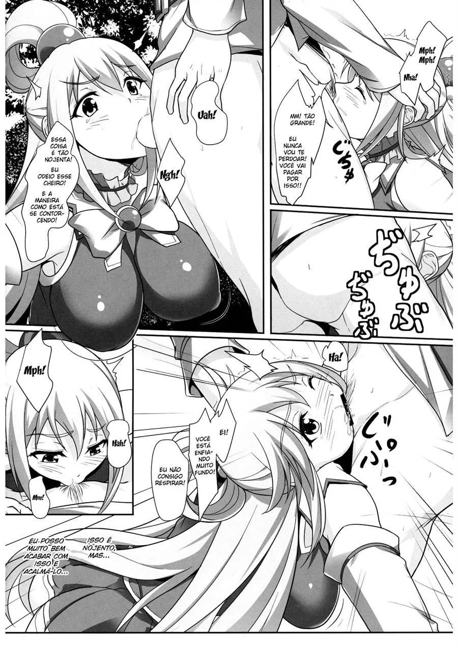 Deusas Aquáticas Submissas: Perversões Explícitas de KonoSuba em HQ