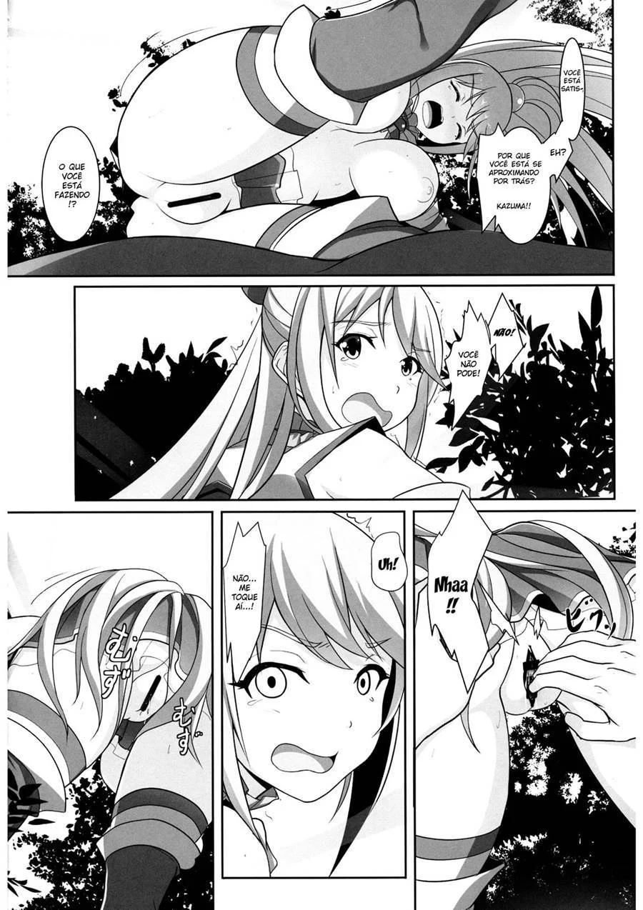 Deusas Aquáticas Submissas: Perversões Explícitas de KonoSuba em HQ