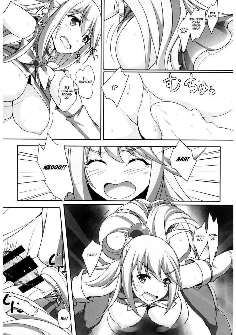 Deusas Aquáticas Submissas: Perversões Explícitas de KonoSuba em HQ