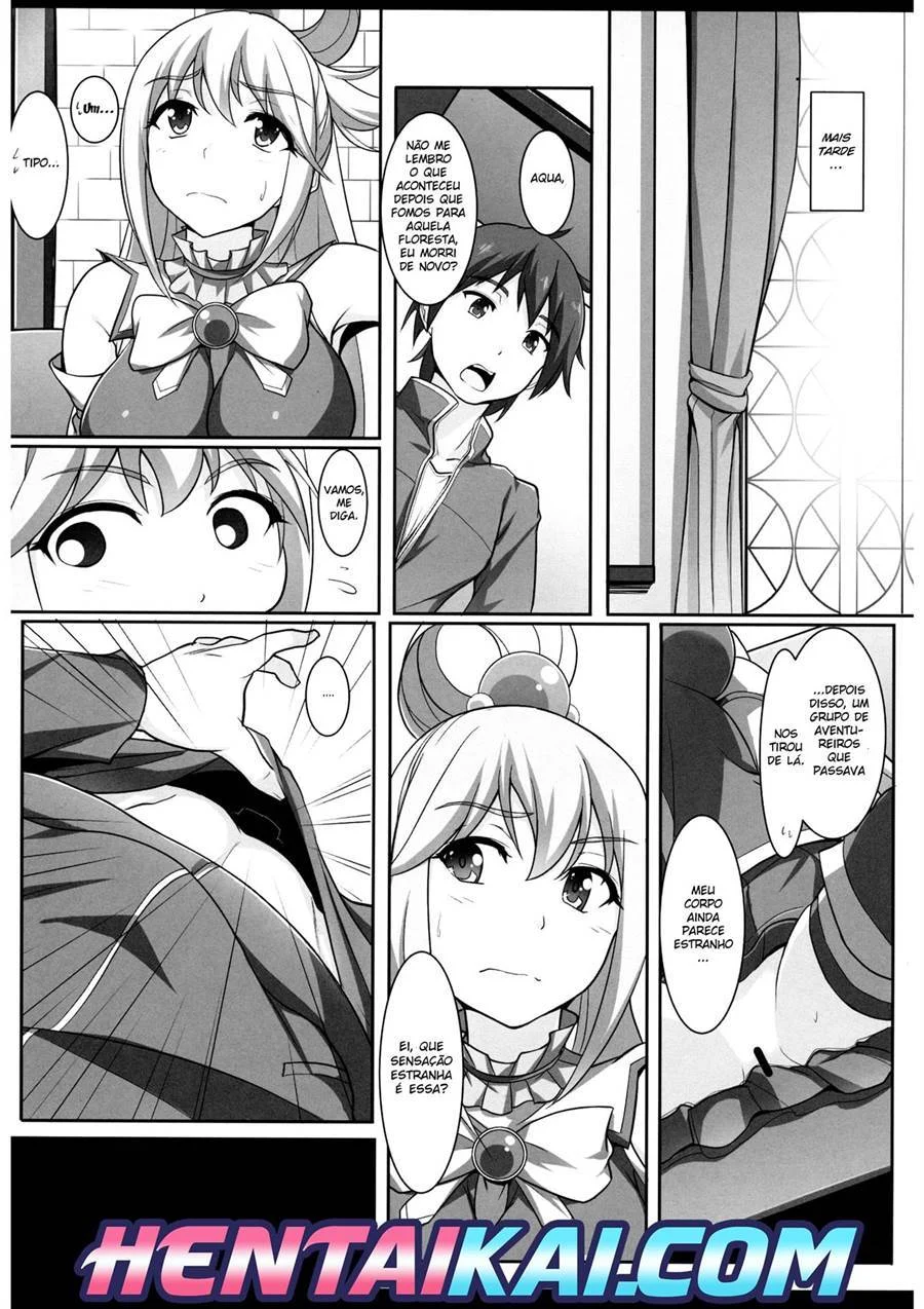 Deusas Aquáticas Submissas: Perversões Explícitas de KonoSuba em HQ