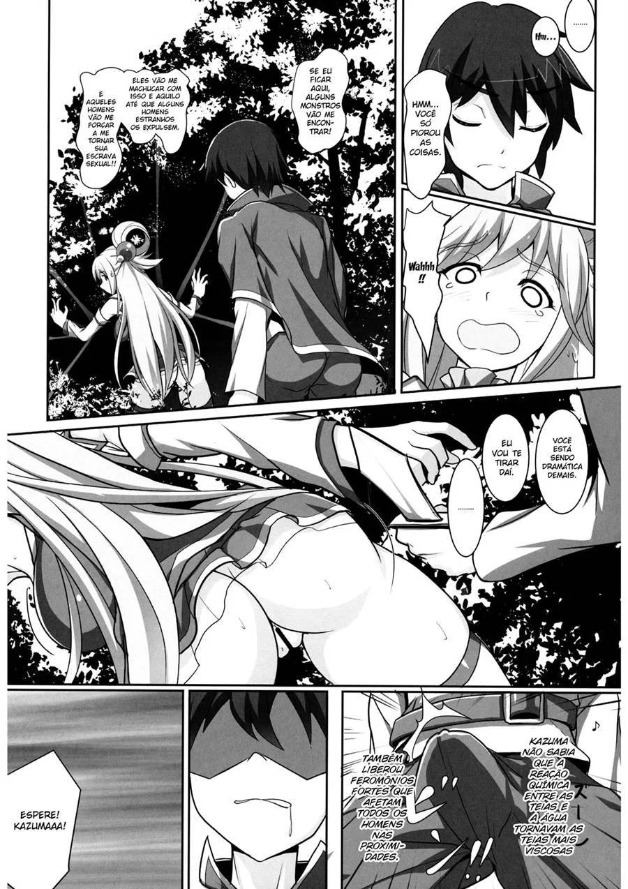 Deusas Aquáticas Submissas: Perversões Explícitas de KonoSuba em HQ