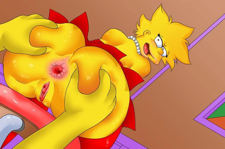 Fudendo sem dó o cuzinho da Lisa Simpson em HQ Pornô