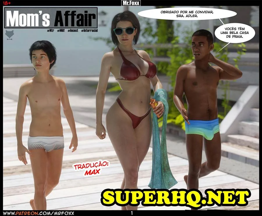 Mamãe Trai com Macho Gostoso - HQ 3D Explícita de Fudelância