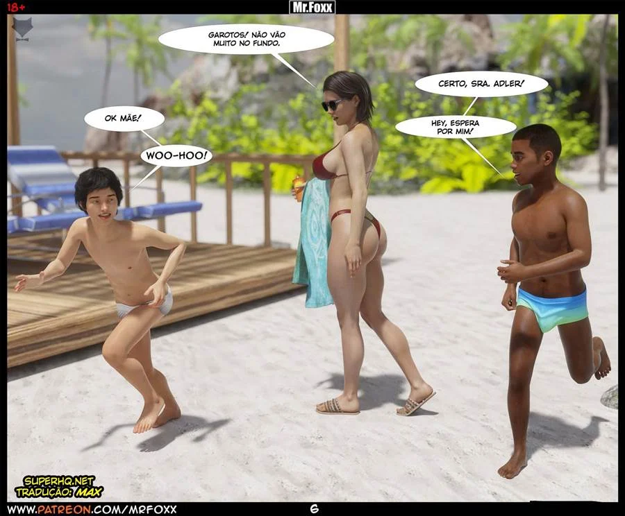 Mamãe Trai com Macho Gostoso - HQ 3D Explícita de Fudelância