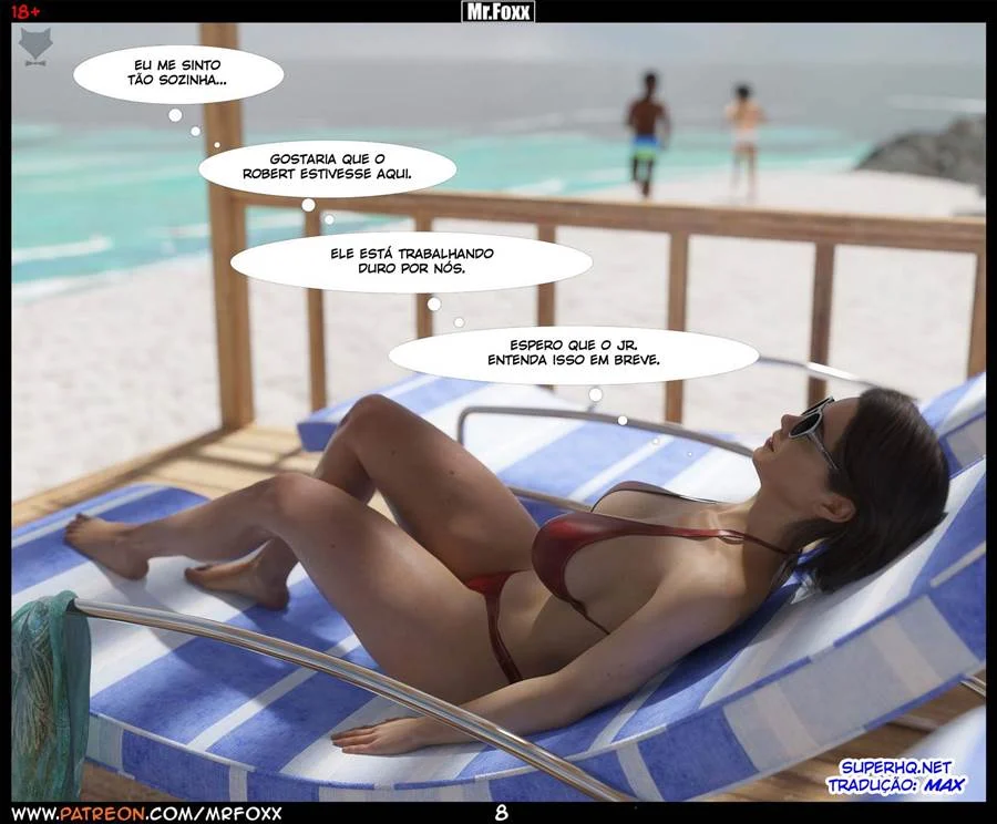 Mamãe Trai com Macho Gostoso - HQ 3D Explícita de Fudelância