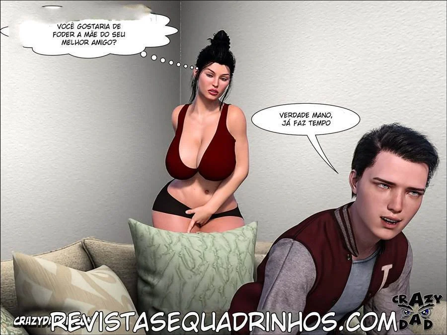 Mamãe Quer Me Ajudar com a Minha BBC - Quadrinhos Eróticos em 3D Explícitos