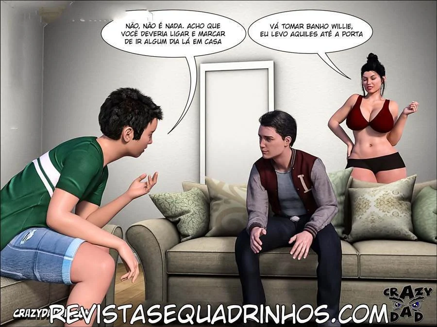 Mamãe Quer Me Ajudar com a Minha BBC - Quadrinhos Eróticos em 3D Explícitos