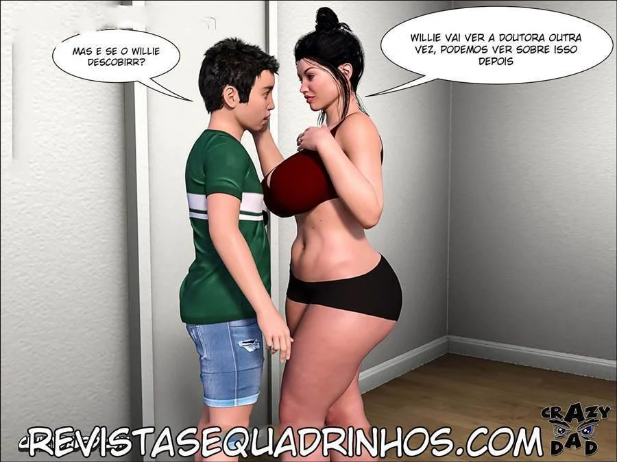 Mamãe Quer Me Ajudar com a Minha BBC - Quadrinhos Eróticos em 3D Explícitos