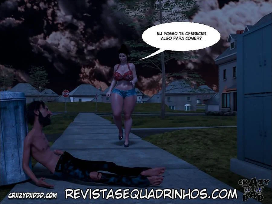 Mamãe Puta em 3D: Ajuda Quente nos Quadrinhos