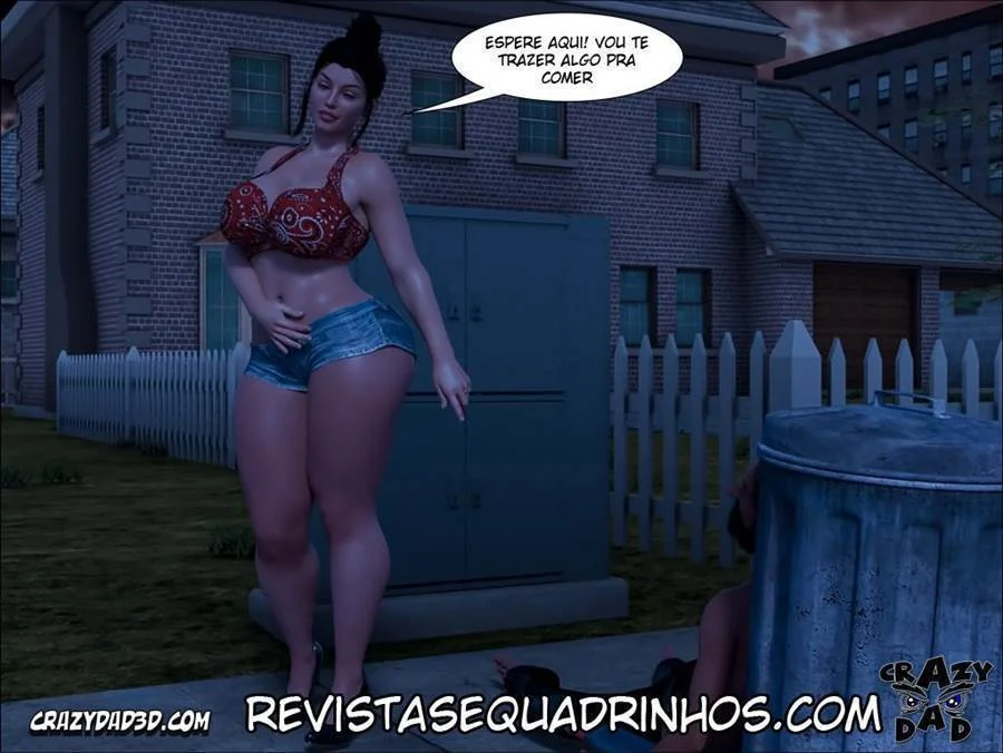 Mamãe Puta em 3D: Ajuda Quente nos Quadrinhos