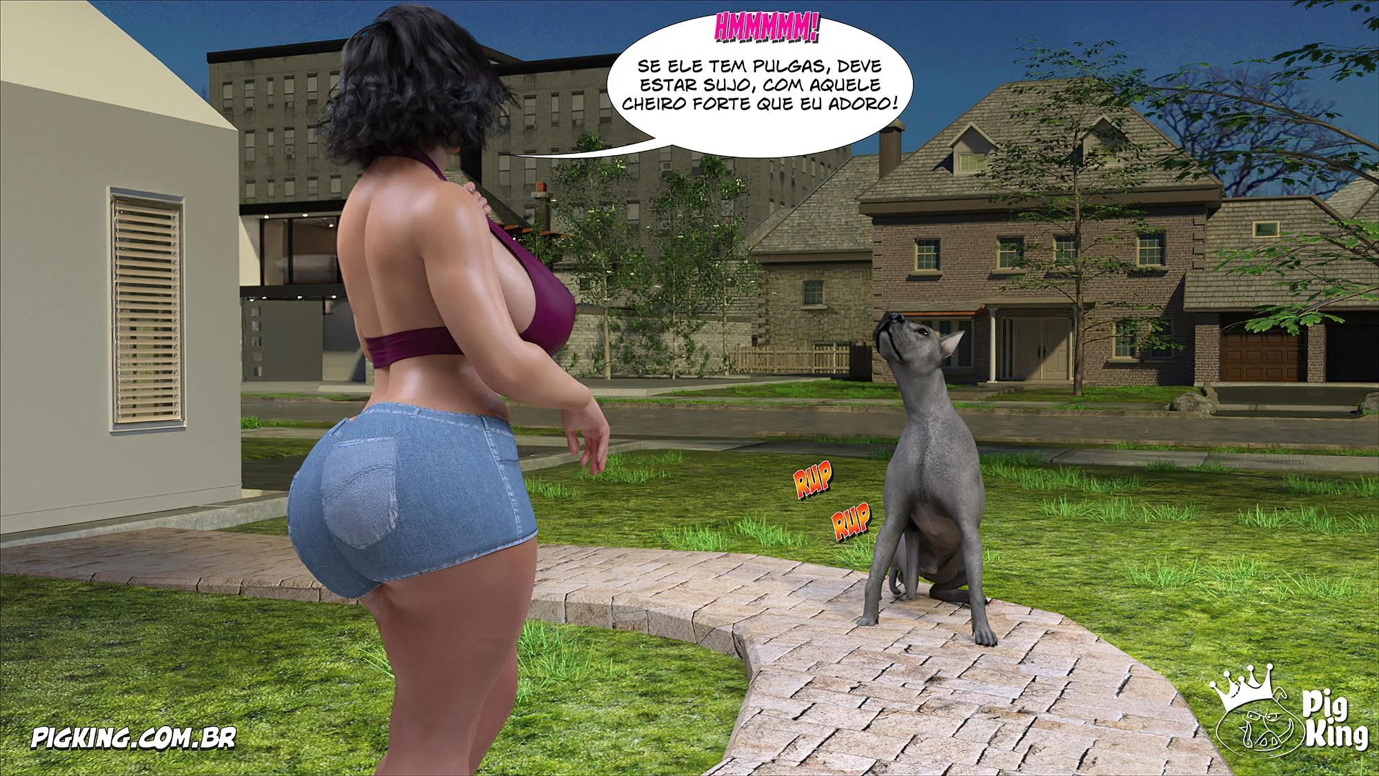 Mamãe me ajuda com tesão insaciável - HQ 3D picante e explícita