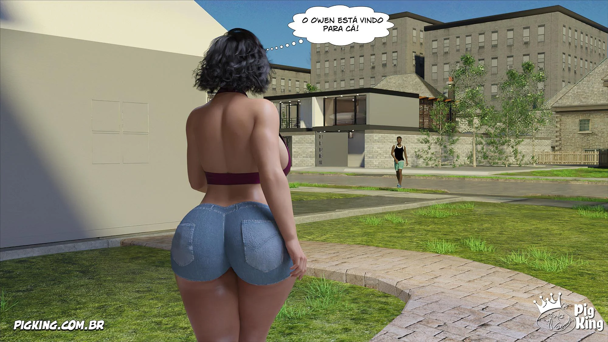 Quadrinhos Moms Help 57: Tesão 3D Explícito para Adultos