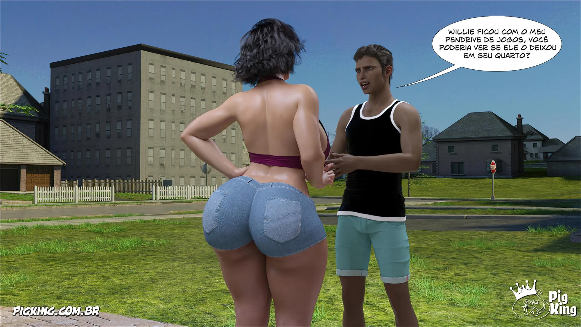 Quadrinhos Moms Help 57: Tesão 3D Explícito para Adultos