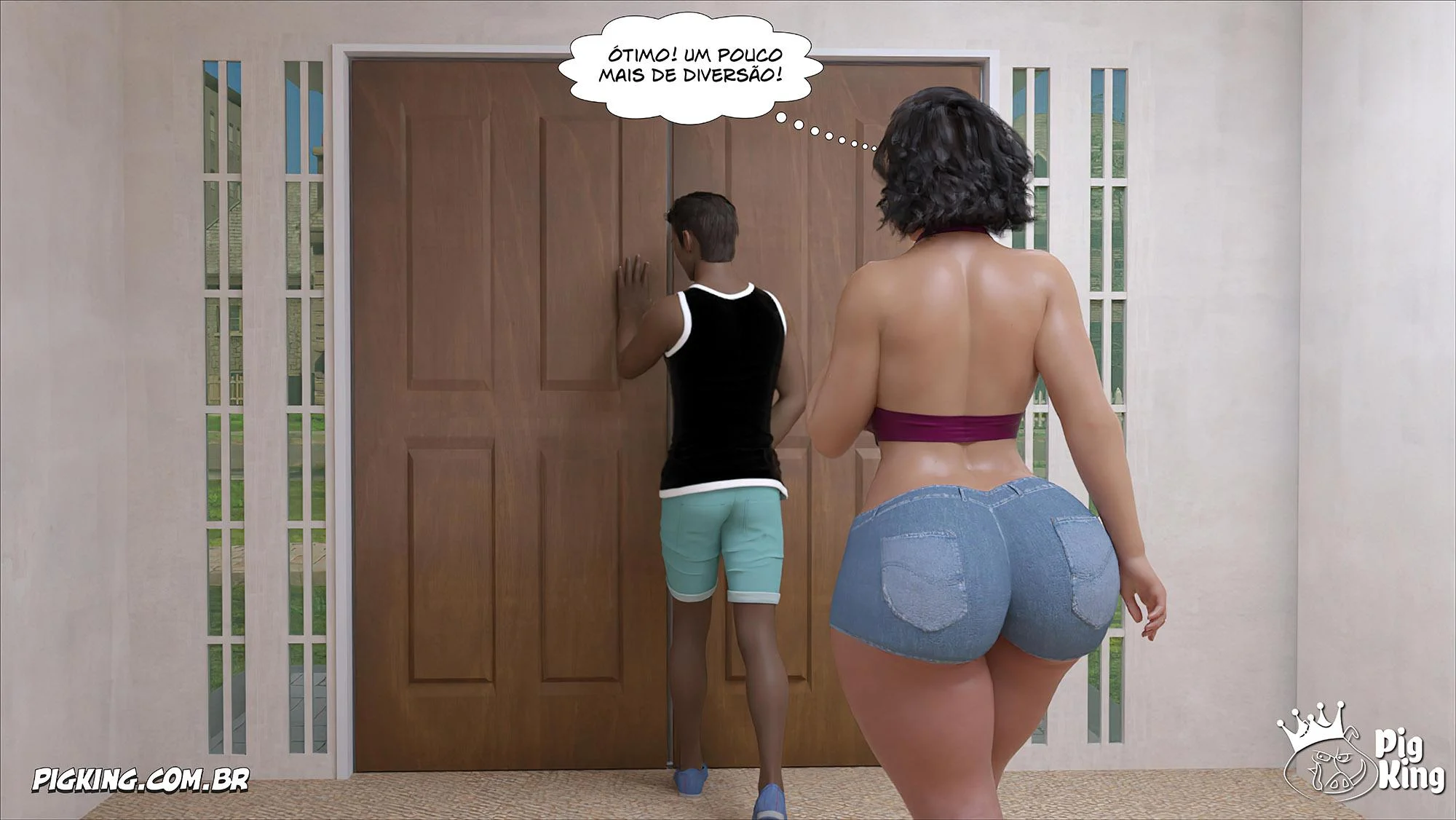 Quadrinhos Eróticos 3D: Ajuda da Mãe Parte 58 - Sexo Explícito em HQ