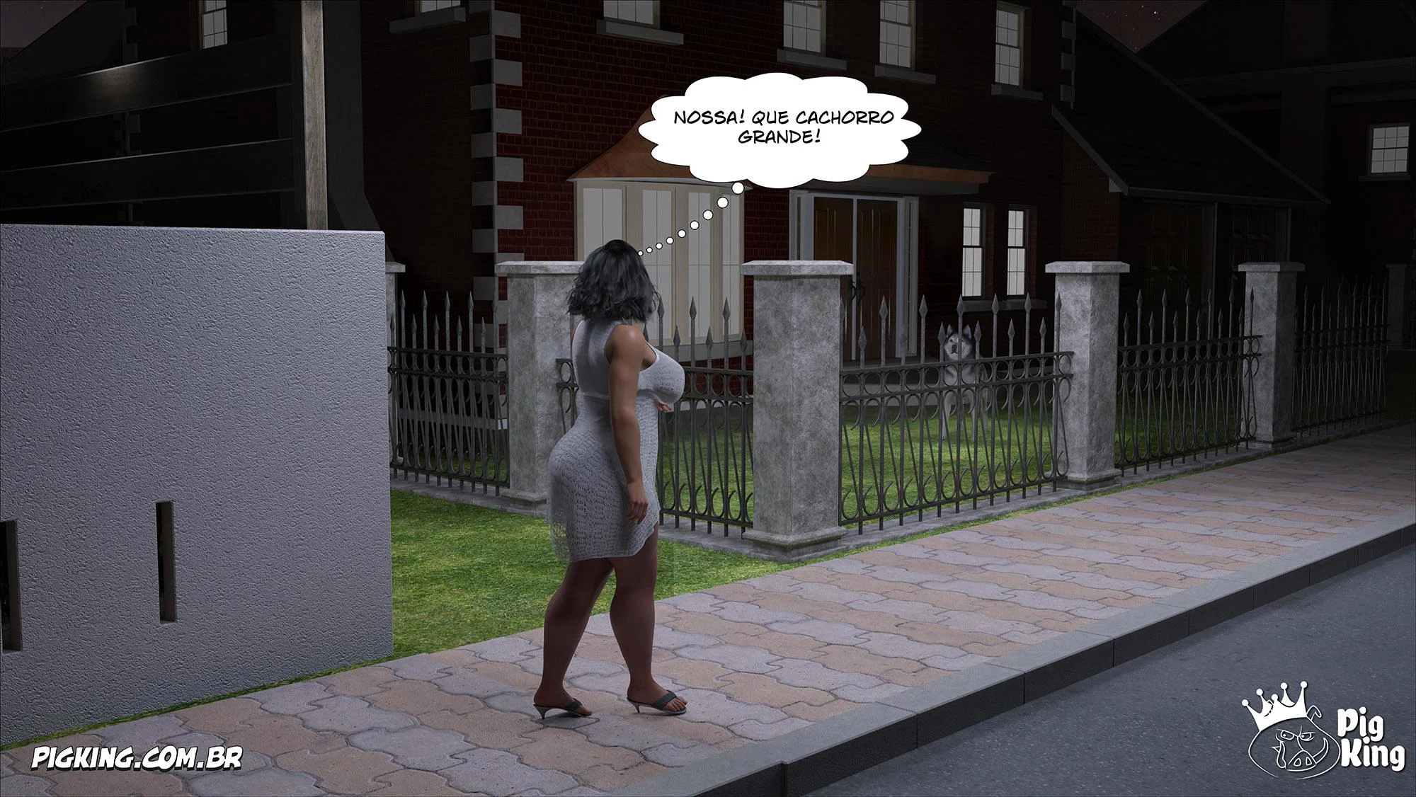 Sua própria mãe implorando por pica em HQ 3D explícita