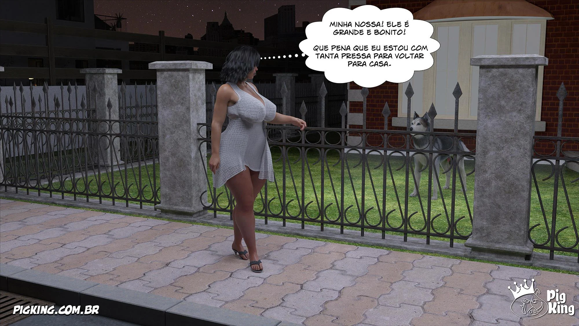 Sua própria mãe implorando por pica em HQ 3D explícita