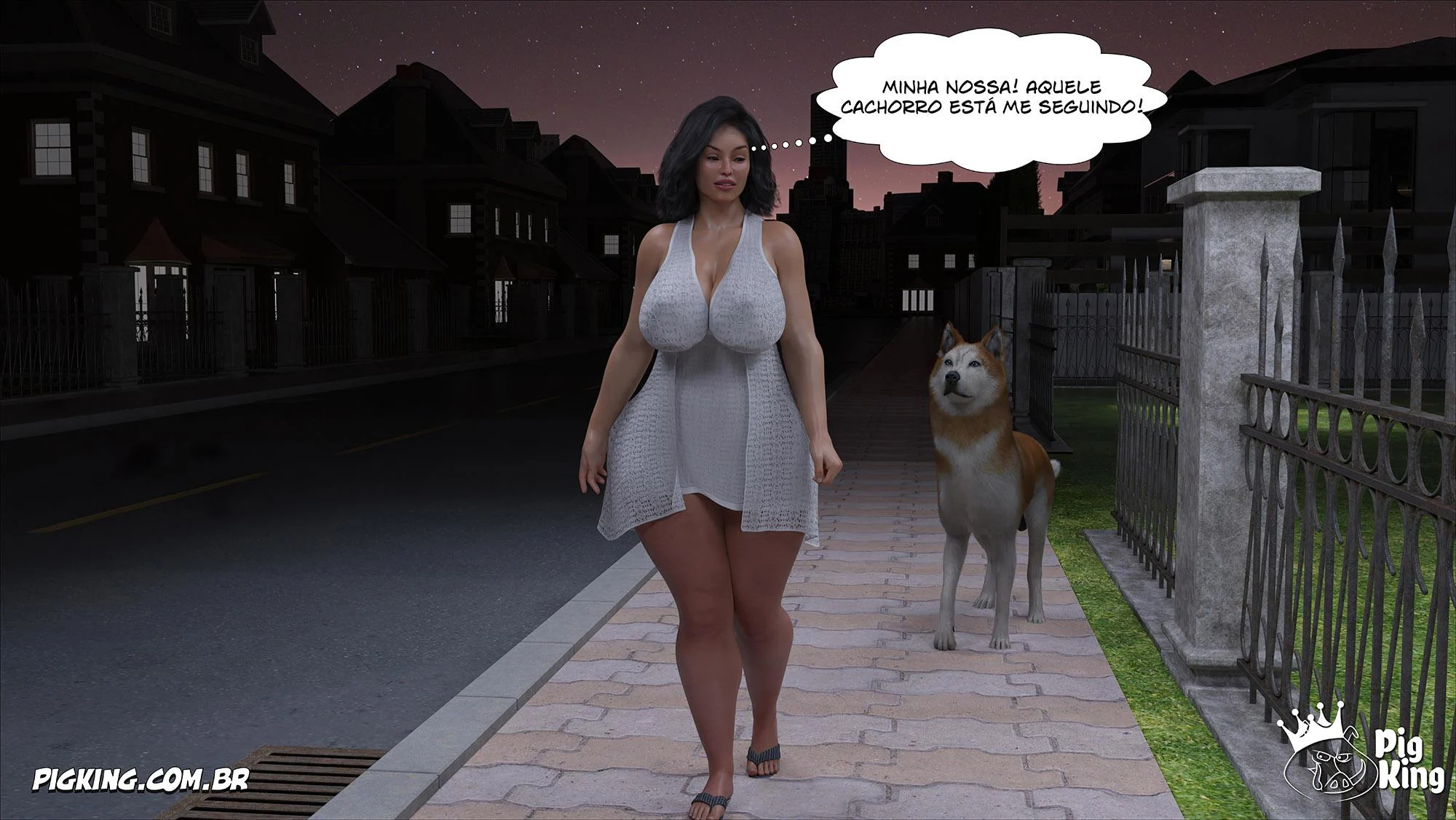 Sua própria mãe implorando por pica em HQ 3D explícita