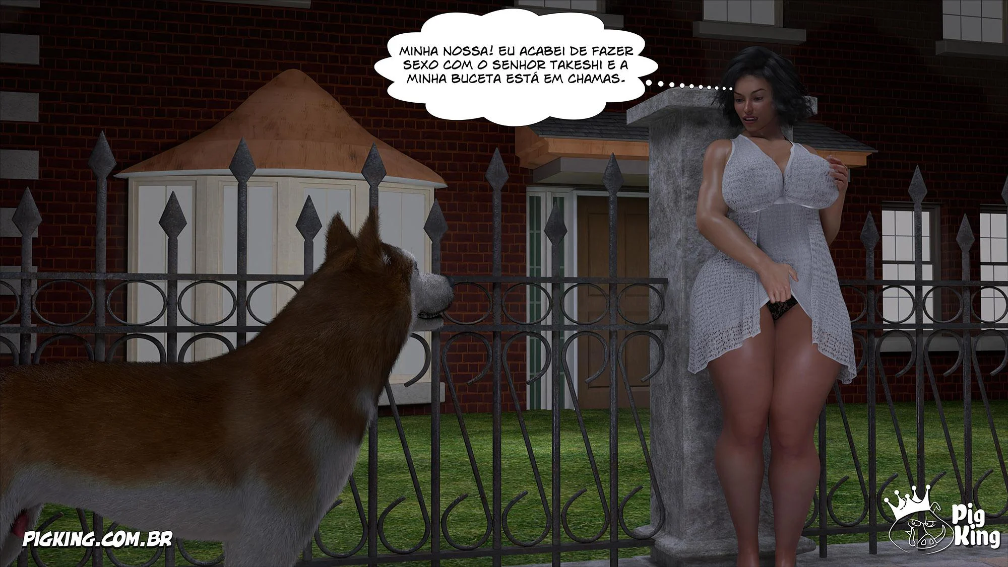 Sua própria mãe implorando por pica em HQ 3D explícita