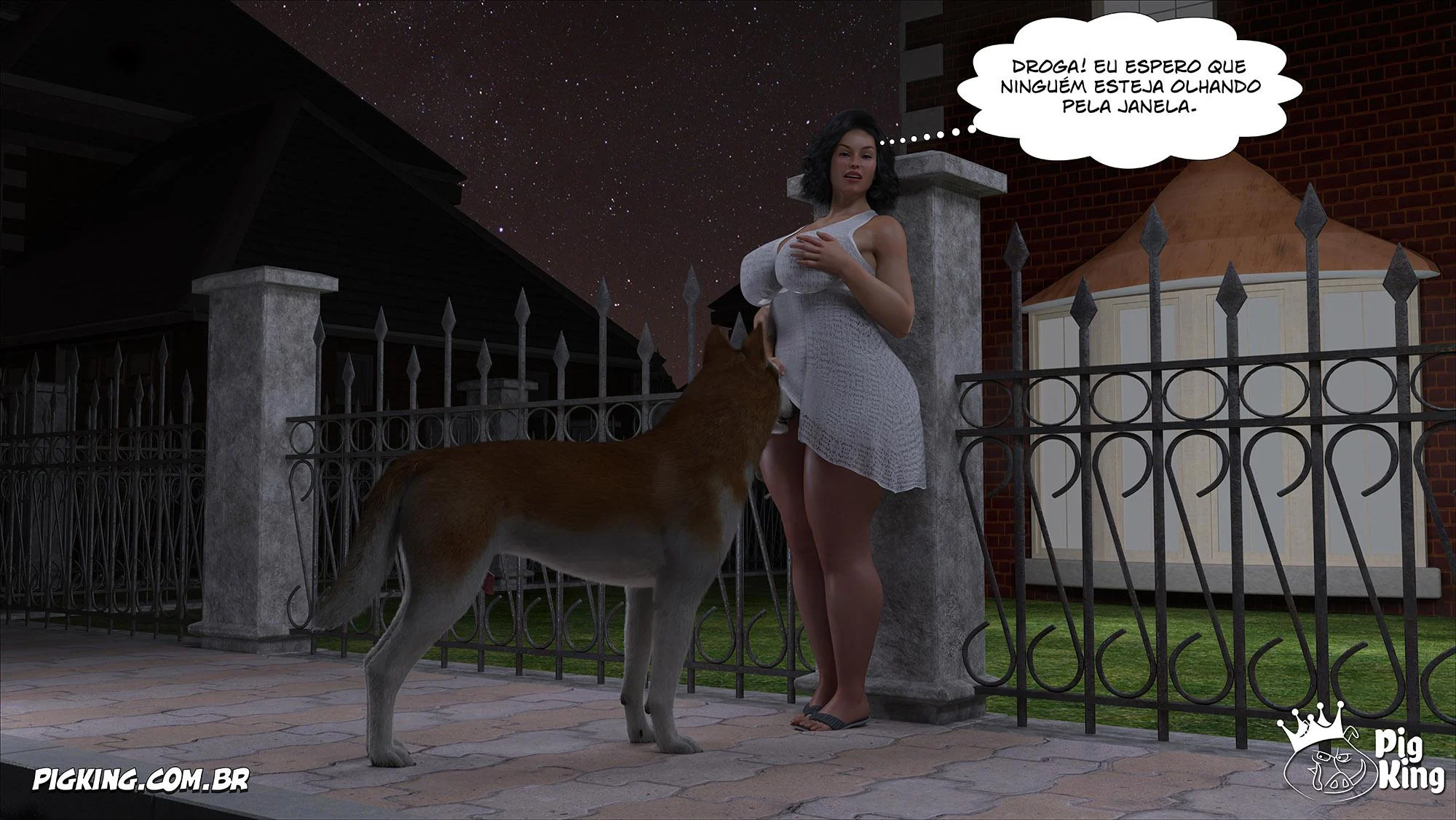 Sua própria mãe implorando por pica em HQ 3D explícita