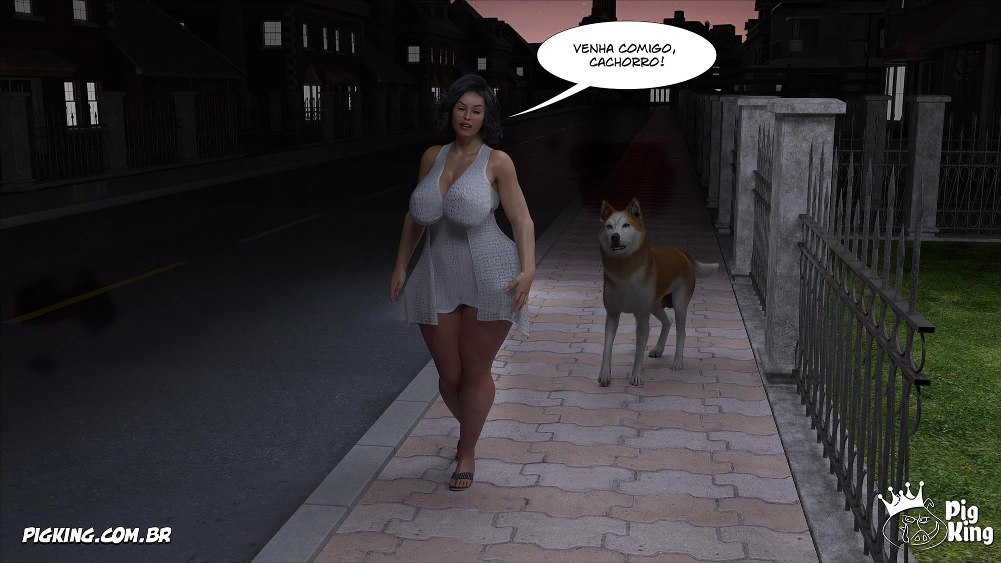 Sua própria mãe implorando por pica em HQ 3D explícita