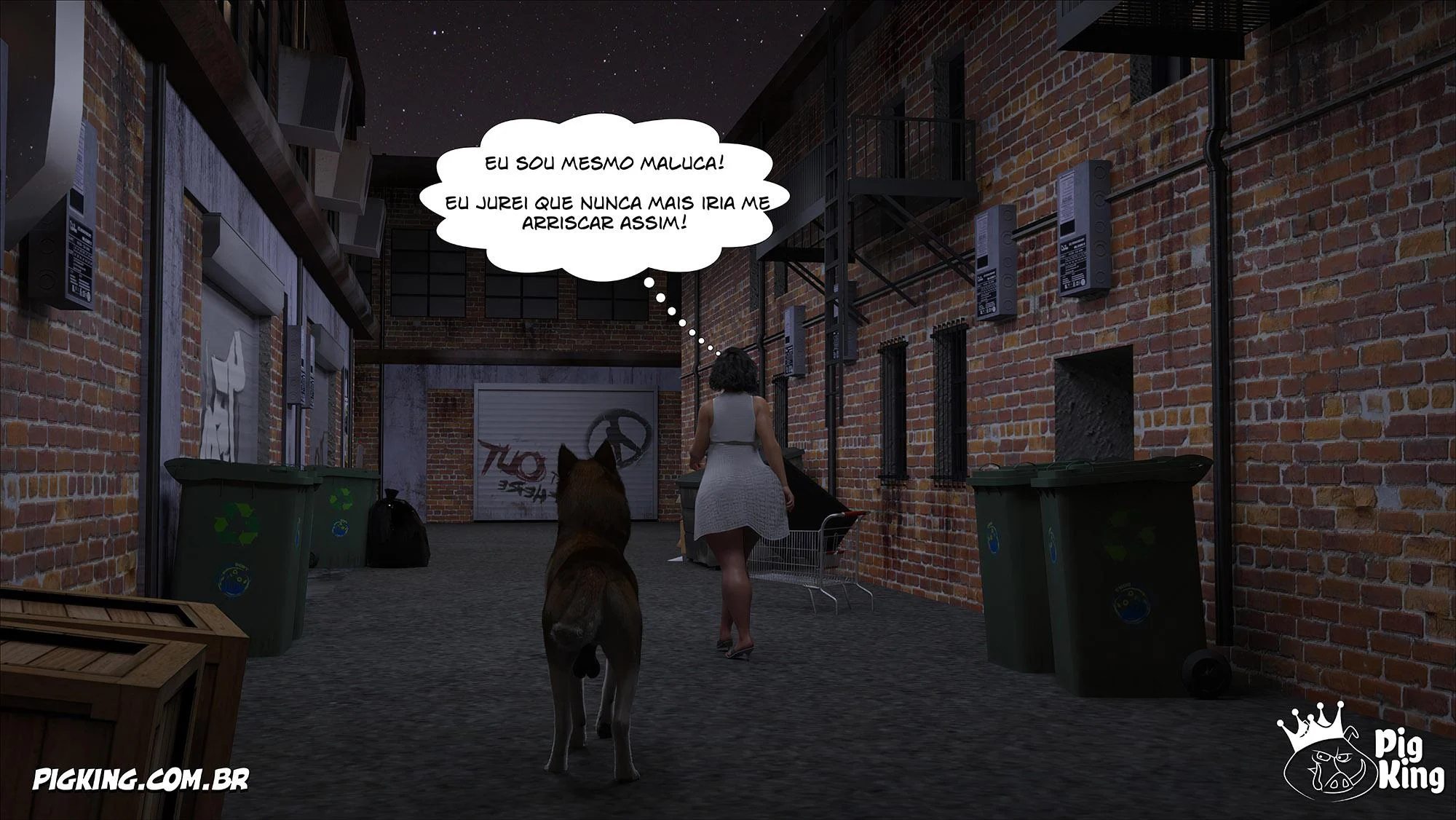 Sua própria mãe implorando por pica em HQ 3D explícita