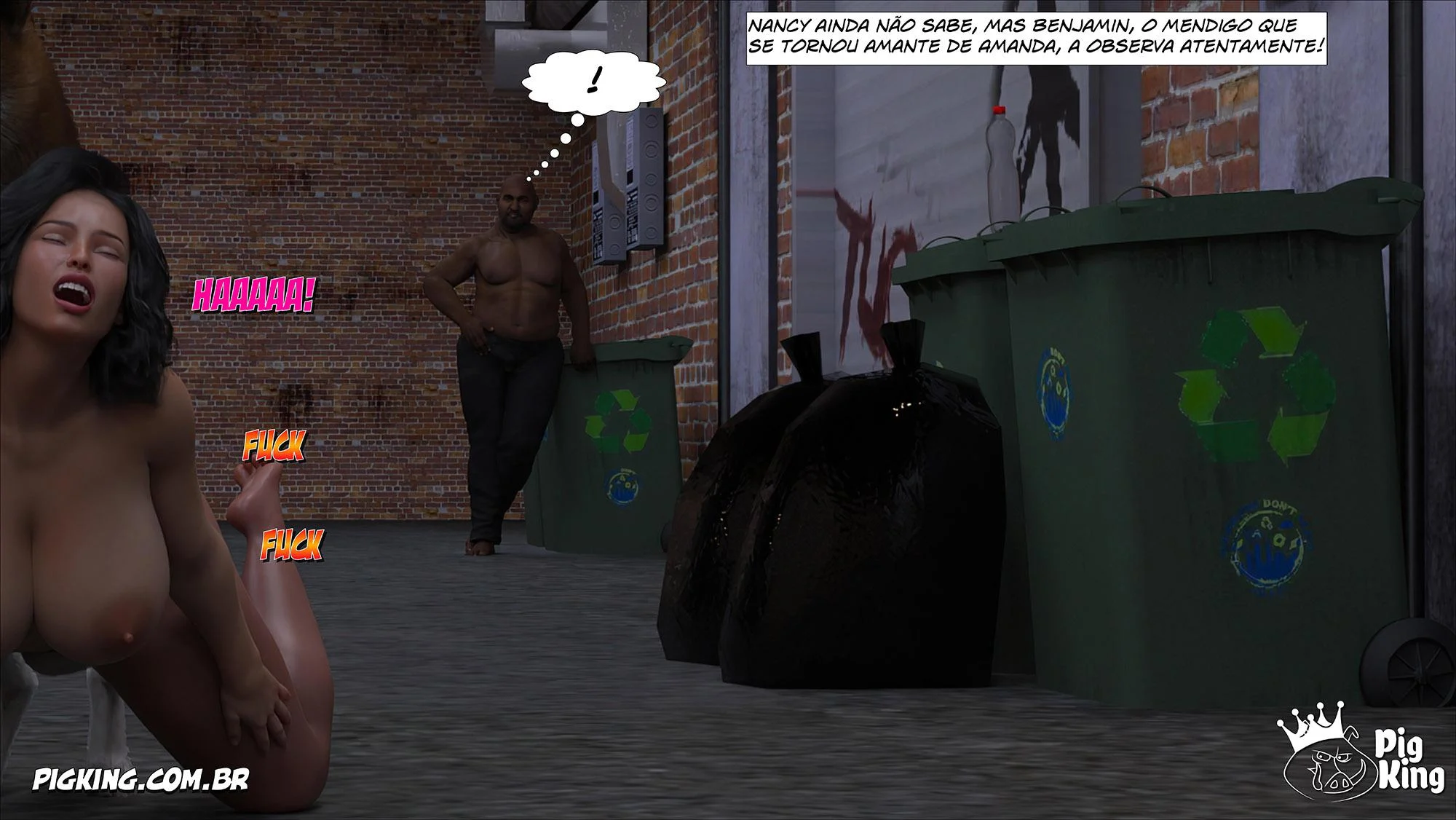 Sua própria mãe implorando por pica em HQ 3D explícita