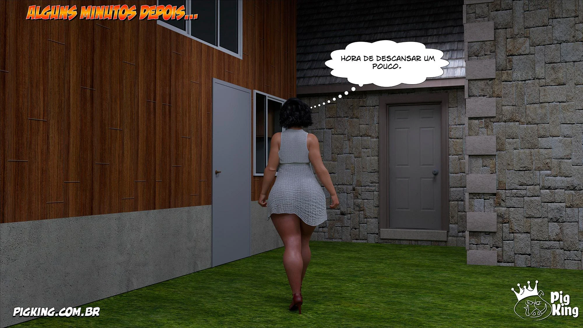 Mamãe Safada em HQ 3D: Ajuda Profunda na Sala