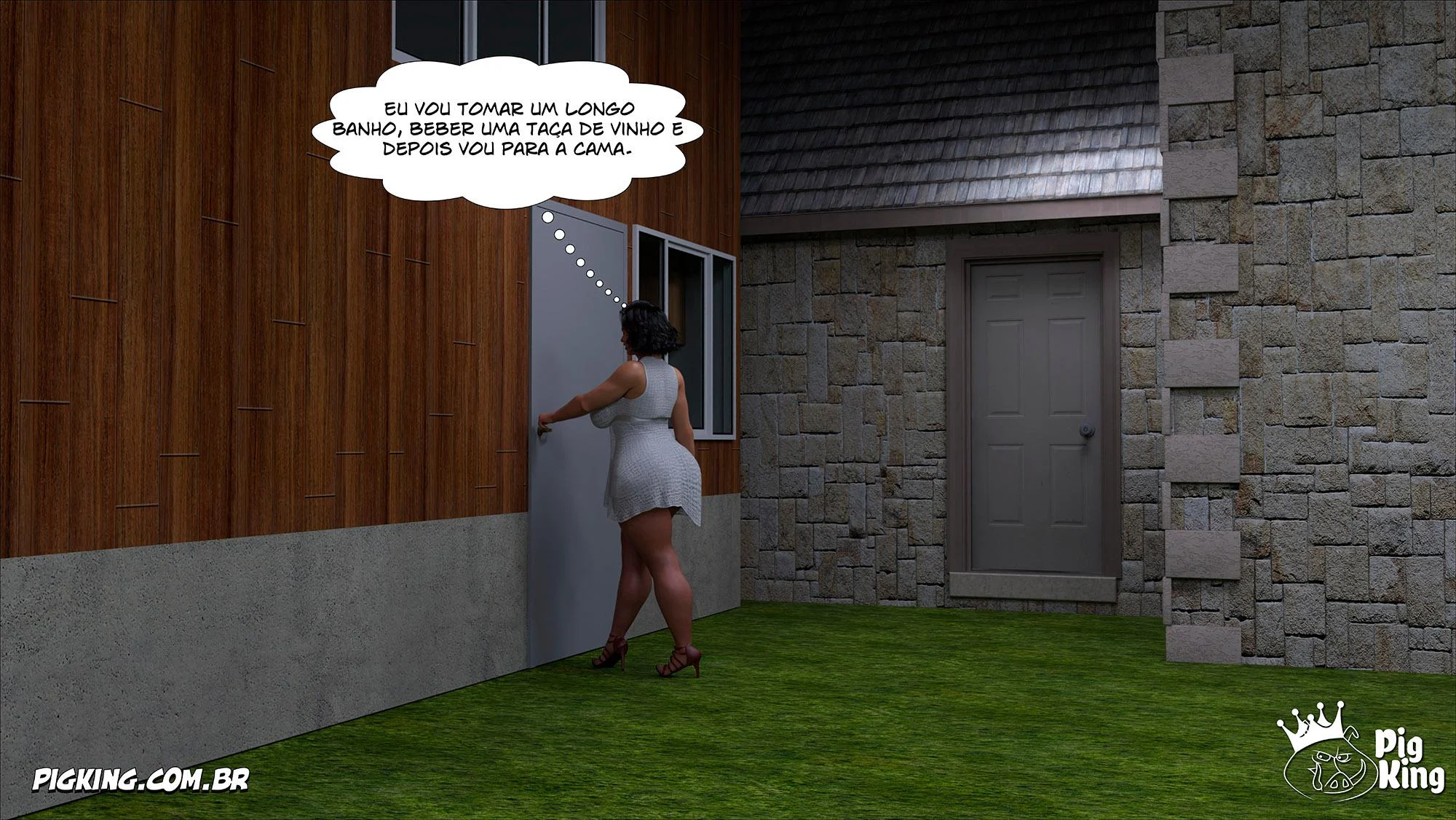 Mamãe Safada em HQ 3D: Ajuda Profunda na Sala