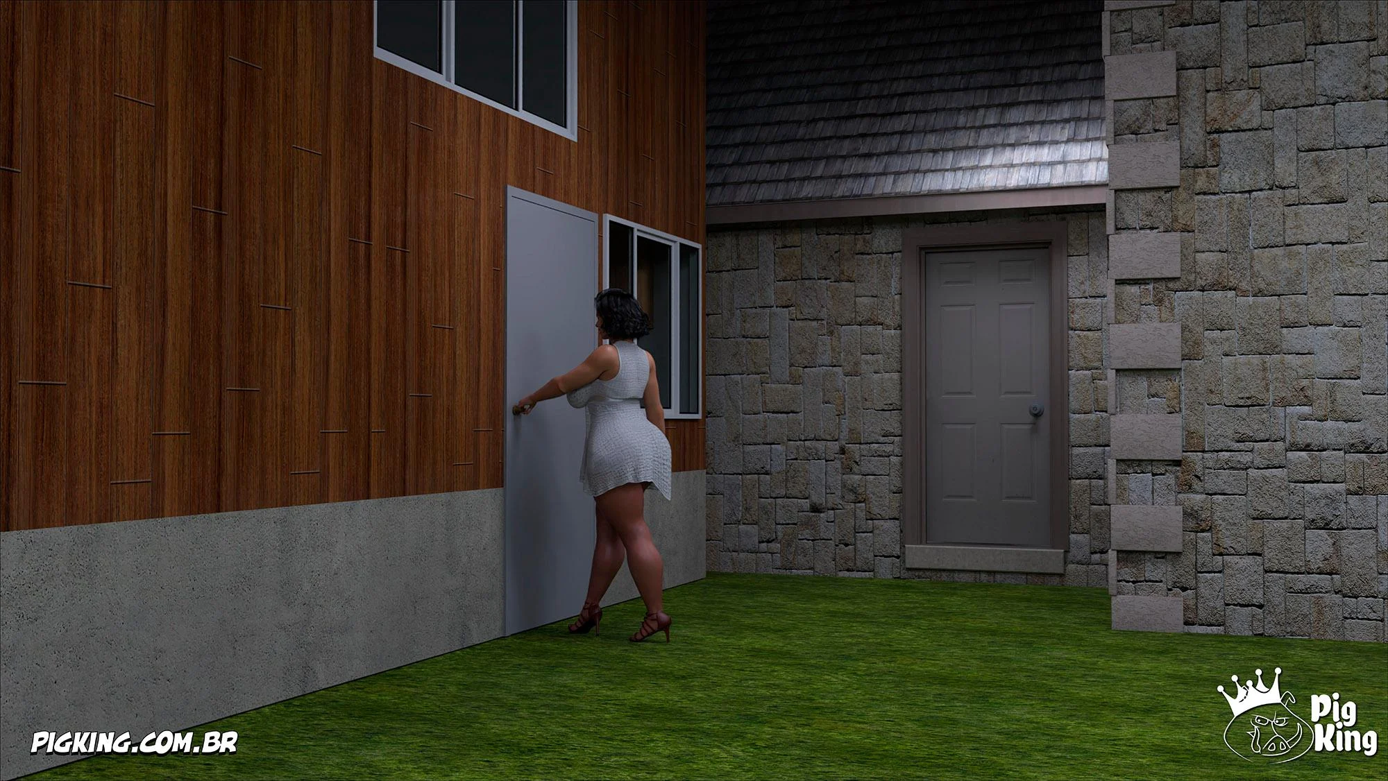 Mamãe Safada em HQ 3D: Ajuda Profunda na Sala